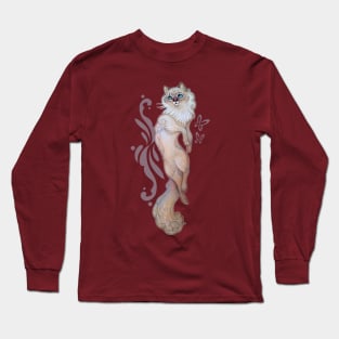 Cat and butterflies Long Sleeve T-Shirt